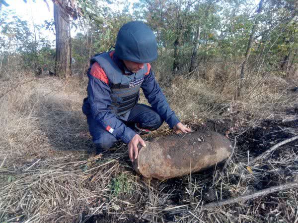 На Херсонщині знищено авіаційну бомбу часів минулих війн