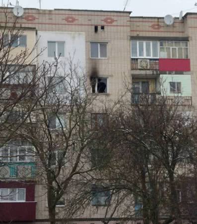 В Брилевке возле Олешек во время пожара в квартире получил ожоги 35-летний мужчина