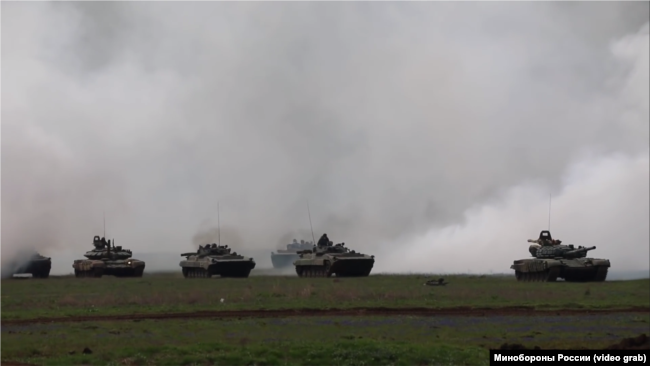 Военные учения России на полигоне Опук, Крым