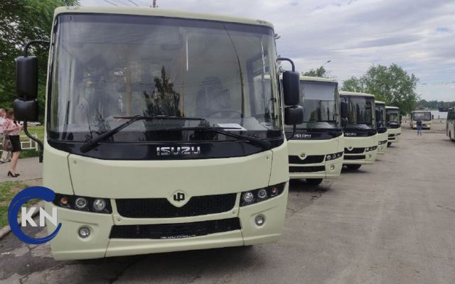 10 новых пассажирских автобусов марки АТАМАН А092Н6 прибыли в Херсон