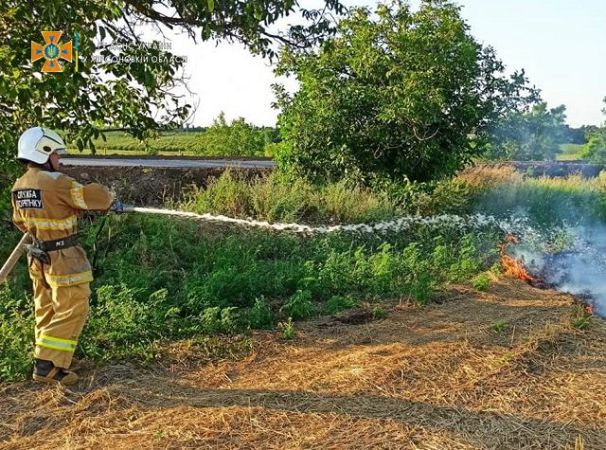 Спасатели Херсонщины за сутки ликвидировали 9 пожаров в экосистемах
