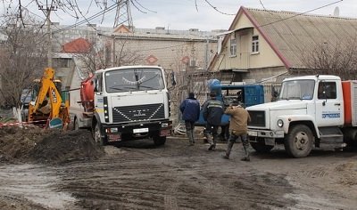 Ліквідація наслідків аварійної ситуації по вул. Штурвальній в Херсоні ще триває