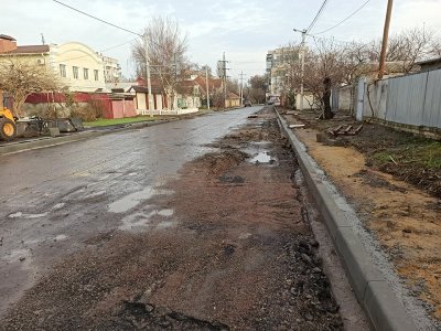 Ремонт дороги по вулиці Кримській в Херсоні