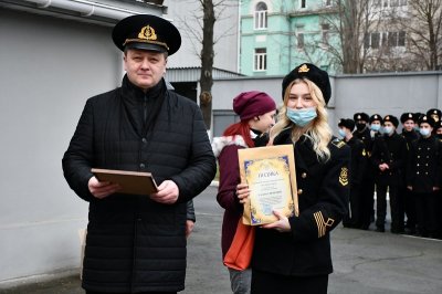 У Херсонській державній морській академії нагородили курсантів