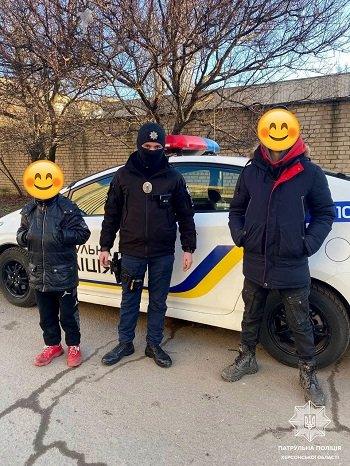 Інспектори патрульної поліції знайшли дітей, котрі загубилися в Брилівці