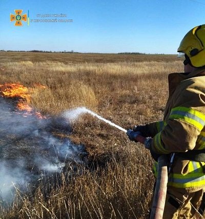 Рятувальники Херсонщини загасили 11 пожеж в екосистемах