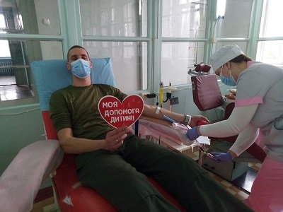 Бійці Військової частини 3056 стали донорами Херсонського обласного центру служби крові