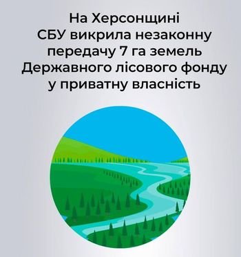 СБУ викрила махінації із землями лісового фонду на Херсонщині