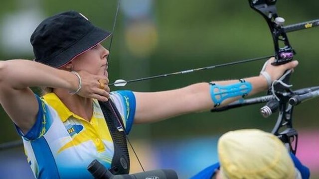 Україна здобула першу медаль у стрільбі з лука на Європейських іграх-2023: "срібло" у міксті