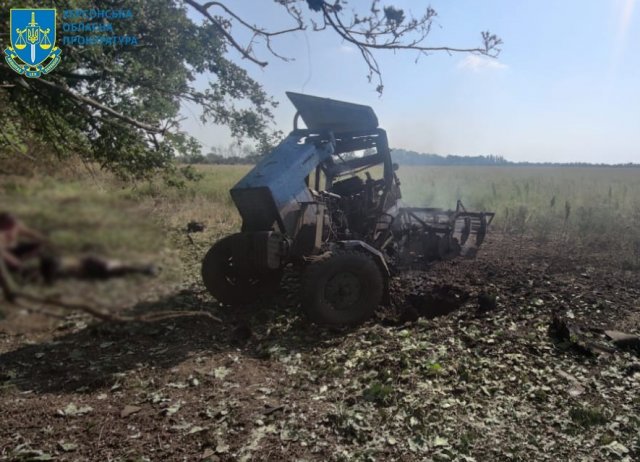 На Херсонщині тракторист підірвався на ворожій міні – розпочато провадження