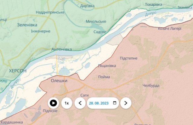 ЗСУ здобули успіх на лівому березі Дніпра біля Олешок