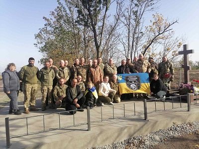 Жителі Любимівки створили місце для вшанування пам'яті полеглих захисників