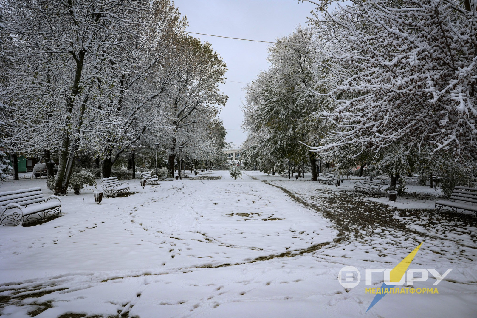 Не кожного року Херсон напередодні зими припорошує снігом.