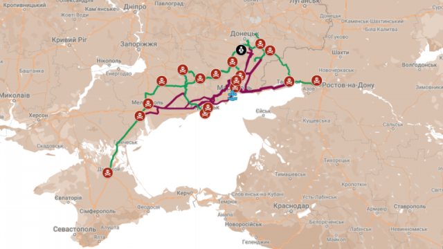 Окупанти почали будівництво нової залізничної ділянки, яка пройде біля Генічеська