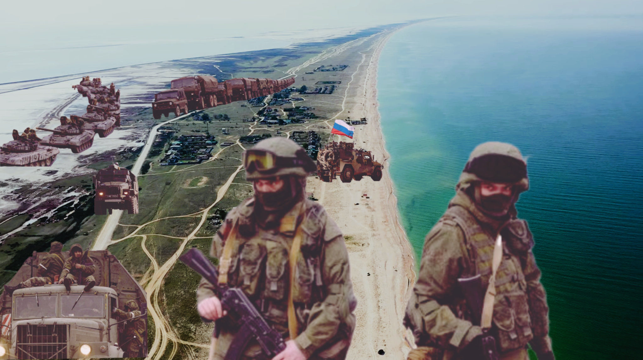 Арабатська стрілка за рік не стала «новим містом Путіна», тепер це форпост армії РФ на півдні України і у Криму
