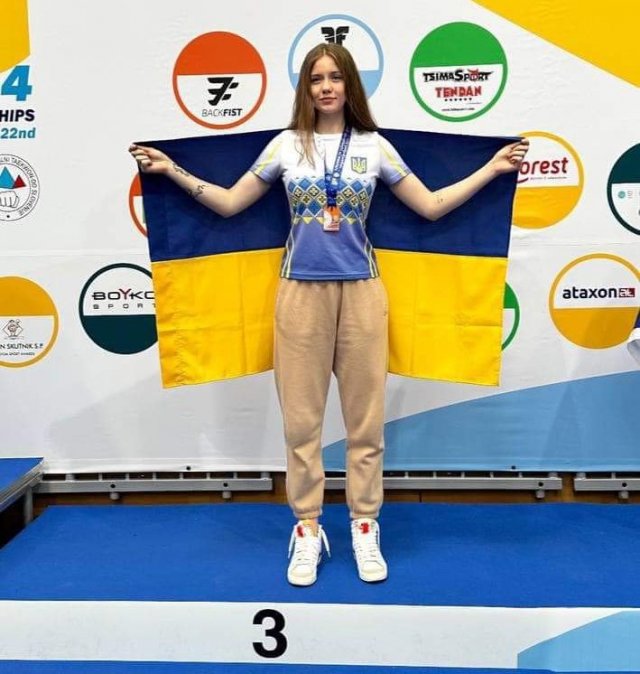 Мешканка Каховки Аліна Немерец стала чемпіонкою Європи з таеквон-до ІТФ