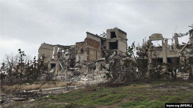Село Олександрівка, Херсонська область. На фото школа, зруйнована російськими військовими
