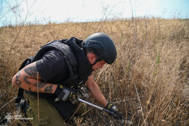 Піротехніки ДСНС продовжують розмінування