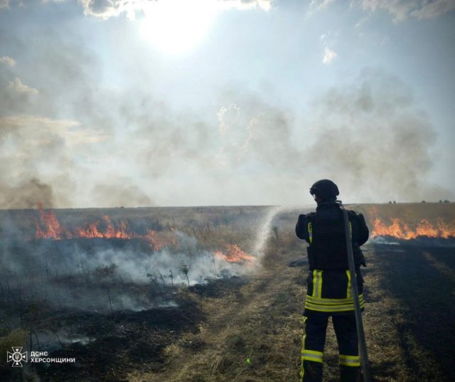 23 пожежі в екосистемах виникло за добу через ворожі атаки