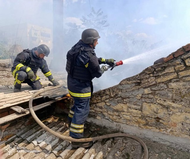 Минулої доби на Херсонщині через ворожі обстріли виникло 9 пожеж