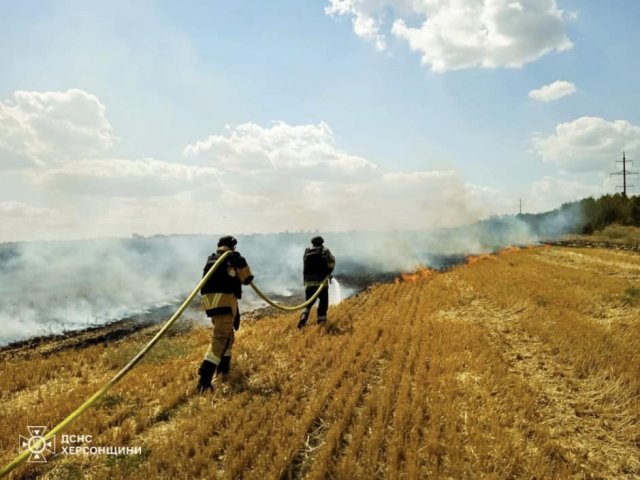 На Херсонщині збільшилася кількість пожеж