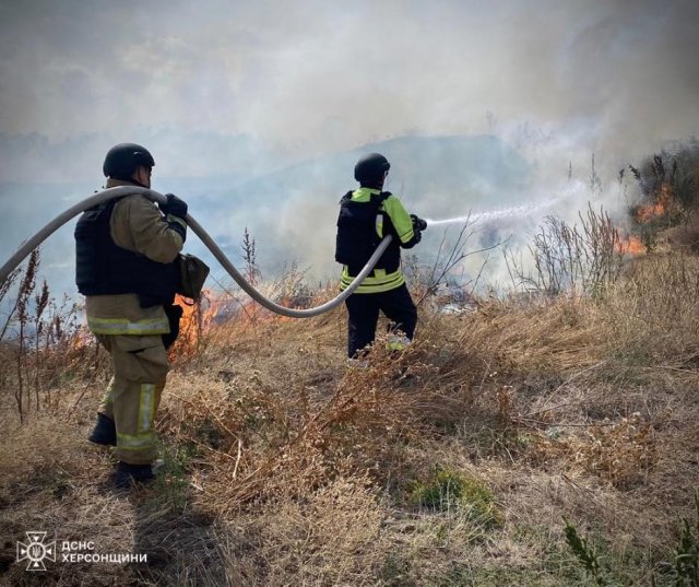 Рятувальники Херсонщини протягом минулої доби ліквідували 5 пожеж