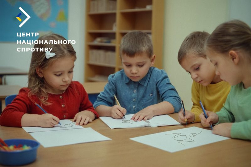 Окупанти змушують дітей у школах на ТОТ малювати ескізи для пам’ятників “героям сво”