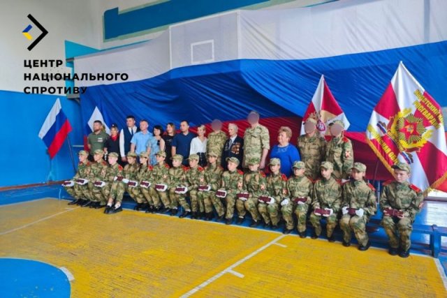 Окупанти примусово залучають дітей з ТОТ до військових закладів рф, готуючи їх до майбутніх війн